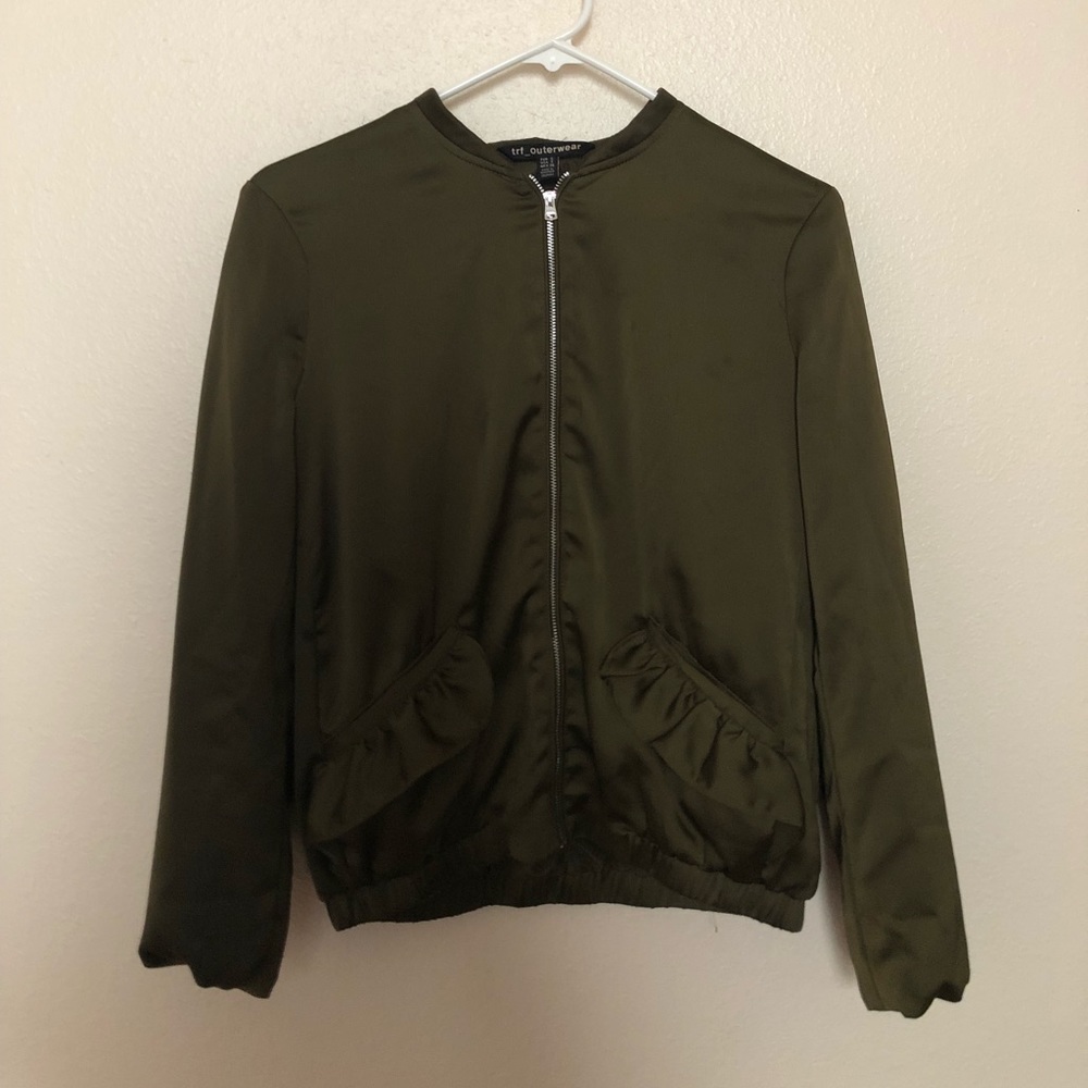 Zara Ruffled Bomber